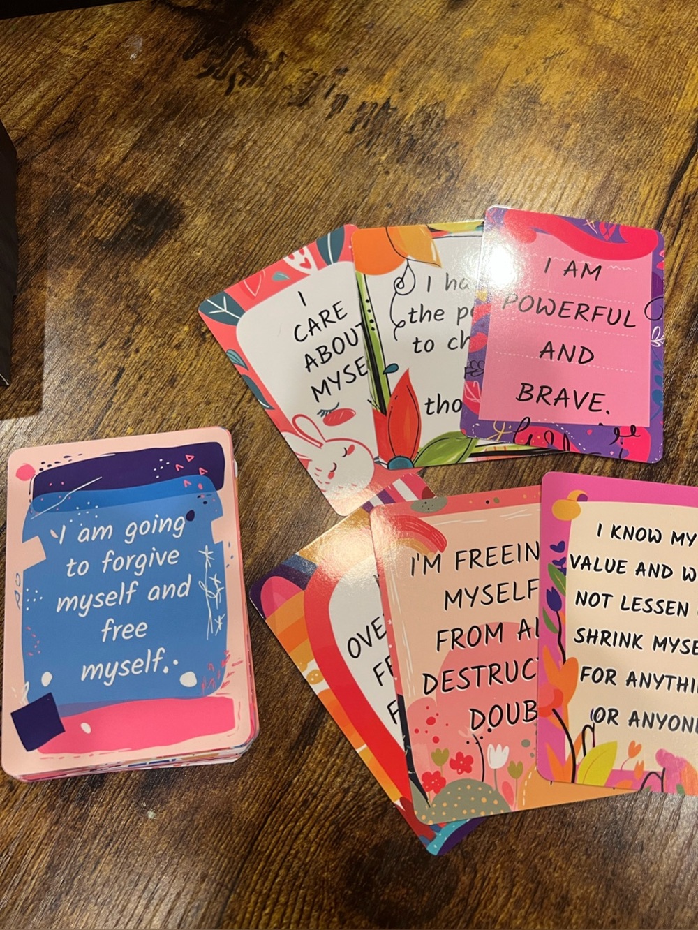 50 Positive Affirmation Cards Motivational Self Love Inspirational Mindfulnes